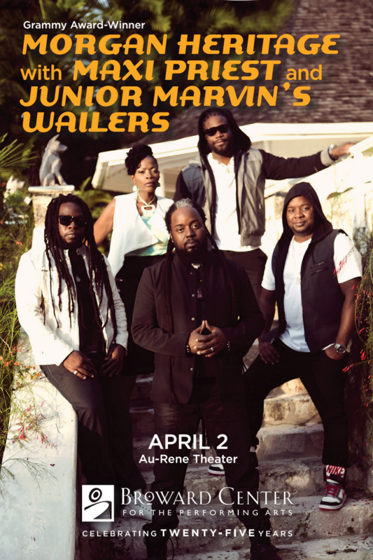 Grammy Award Winning Morgan Heritage Maxi Priest and Junior Marvin's Wailers Perform Live at the Broward Center 