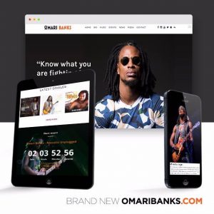Reggae Rocker Omari Banks Unveils New Website OmariBanks.com