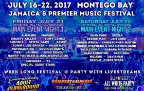 JAMAICA’S PREMIER REGGAE FESTIVAL, REGGAE SUMFEST, CELEBRATES 25TH ANNIVERSARY WITH THE BEST REGGAE & DANCEHALL ARTISTS IN THE WORLD, TOGETHER IN ONE PLACE: MONTEGO BAY
