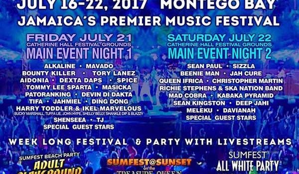 JAMAICA’S PREMIER REGGAE FESTIVAL, REGGAE SUMFEST, CELEBRATES 25TH ANNIVERSARY WITH THE BEST REGGAE & DANCEHALL ARTISTS IN THE WORLD, TOGETHER IN ONE PLACE: MONTEGO BAY