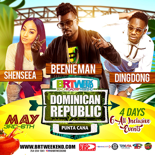 DOMINICAN REPUBLIC GETS THE BEST OF DANCEHALL, MAY 3-6 WITH BEENIE MAN, SHENSEEA AND DING DONG