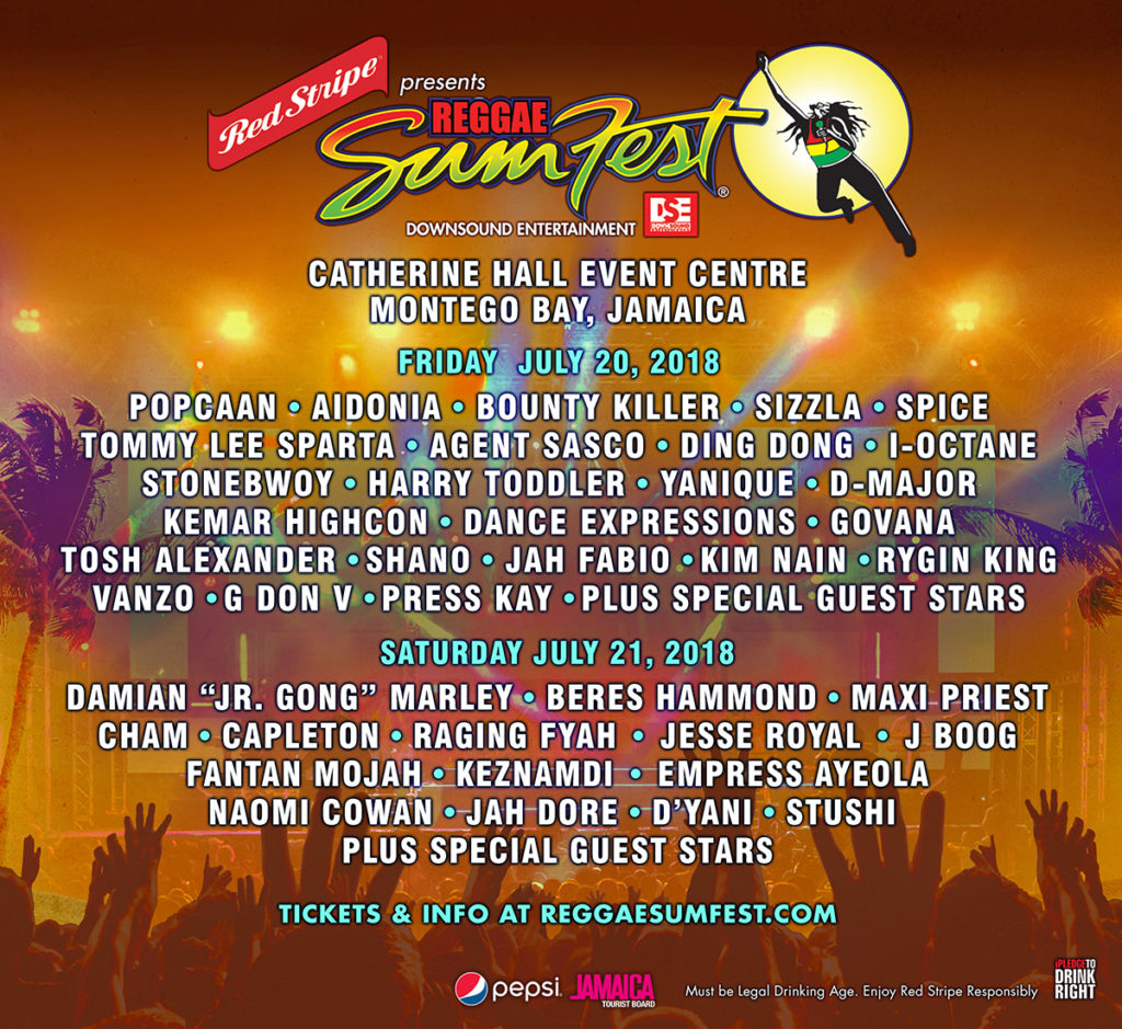 Red Stripe Presents Reggae Sumfest Jamaica's Largest Music Fest