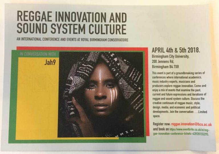 JAH9 SPEAKS AT REGGAE INNOVATION AND SOUND SYSTEM CULTURE PANEL