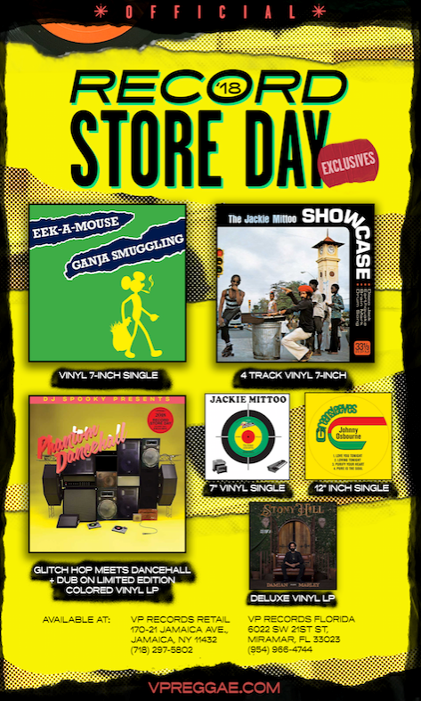 VP RECORDS CELEBRATES VINYL CULTURE FOR RECORD STORE DAY 2018- ANNUAL EVENT FEATURES SOUND SYSTEMS AND EXCLUSIVE RELEASES