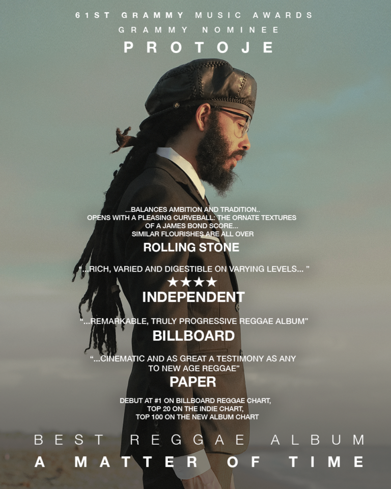 Protoje Receives Grammy Nod for A Matter Of Time