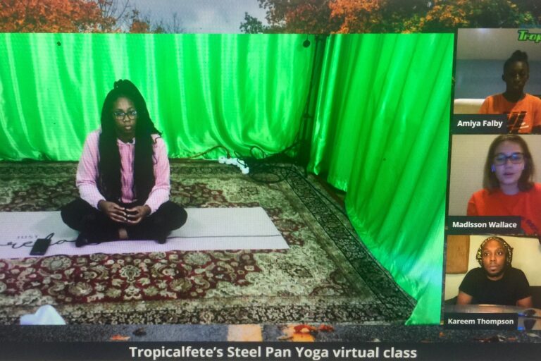 Tropicalfete’s Steel Pan Yoga virtual class